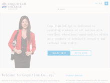 Tablet Screenshot of coquitlamcollege.com